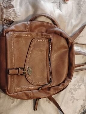 boc Leather Backpack Purse